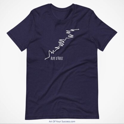 Alpe dHuez-t-shirt-heather-midnight-navy
