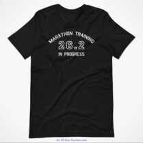 Marathon Training in progress-t-shirt-black-heather