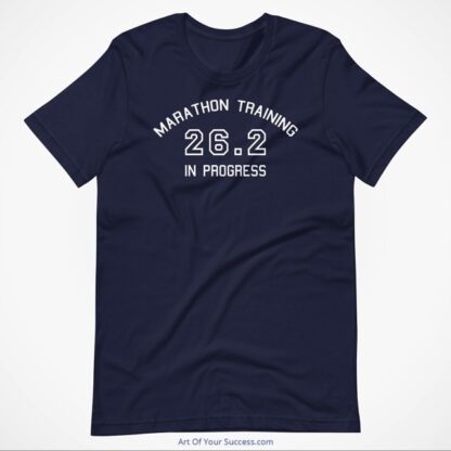 Marathon Training in progress-t-shirt-navy