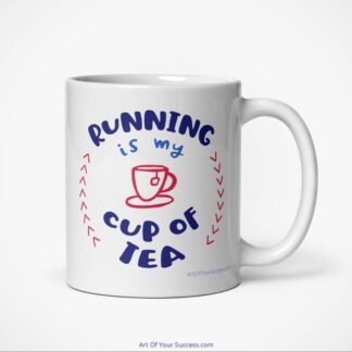 Running is my cup of tea mug-11oz