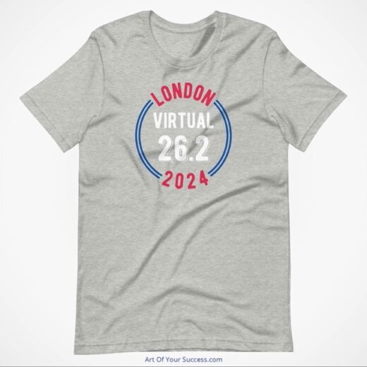 London Virtual Marathon 2024 t shirt