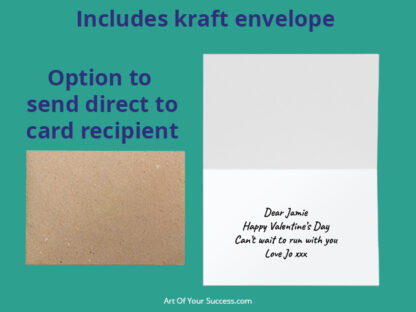 Personalised card options - inner text and envelope