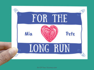Personalised for the Long Run card
