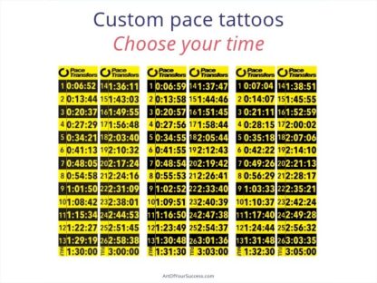 Custom pace tattoos