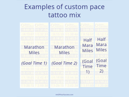 Custom pace tattoos