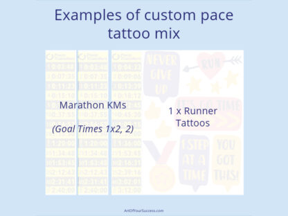 Custom pace tattoos