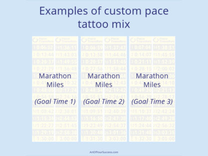 Custom pace tattoos