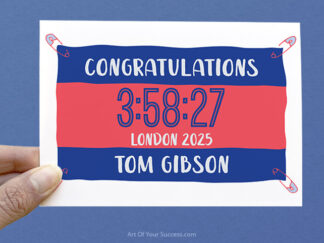 Personalised Running Bib card