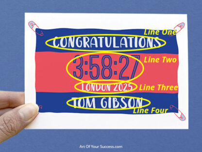 Personalised Running Bib card - Image 7