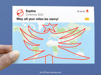 Personalised Christmas strava art card - Image 2