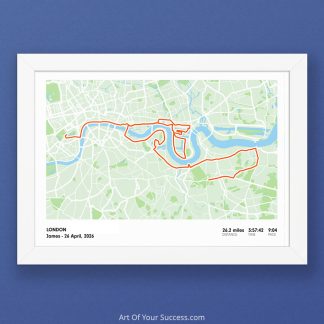 personalised marathon map London
